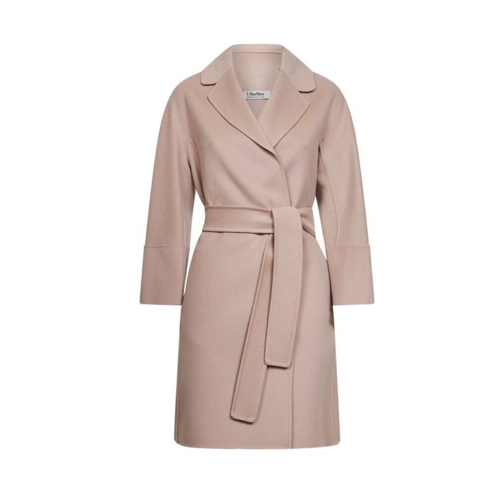 Max Mara S Women Pinky Beige Arona Cocoon Short Coat